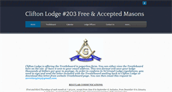Desktop Screenshot of cliftonlodge203.org